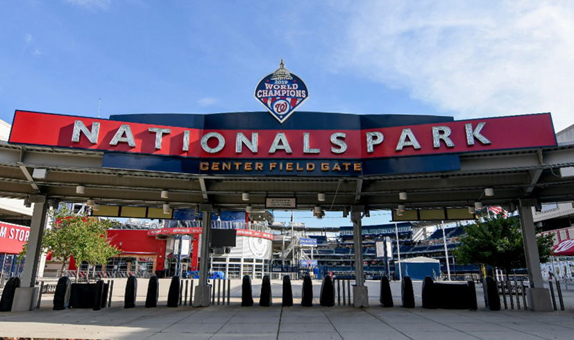 nationals park entry gates from up front